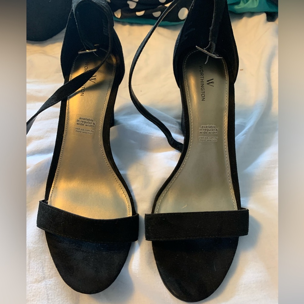 black high heels